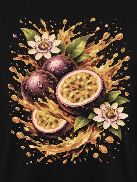 Passionsfrucht Exotische Maracudja Spritzkunst