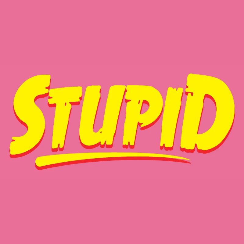 Graphique typographique stupide