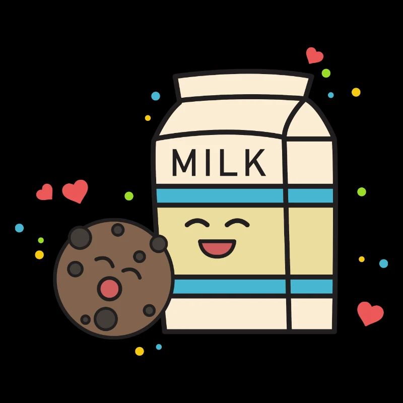 Kekse Milch Cookie Geschenk Schokolade süß comic