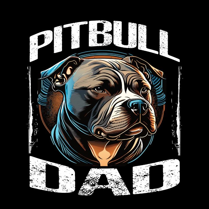 Pitbull Papa Dad Geschenk
