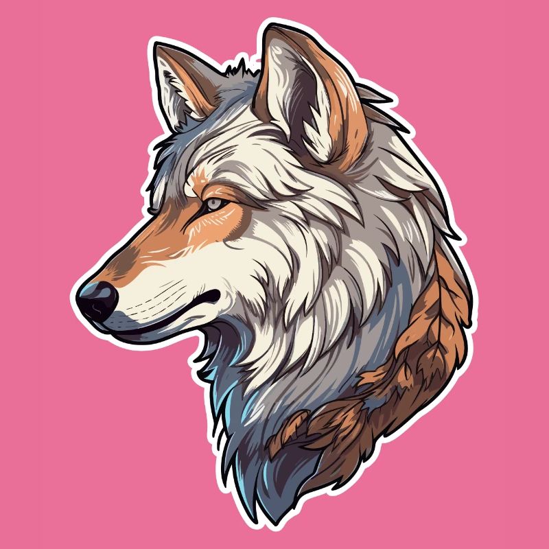 Wolf costume blue wolf head werewolf and