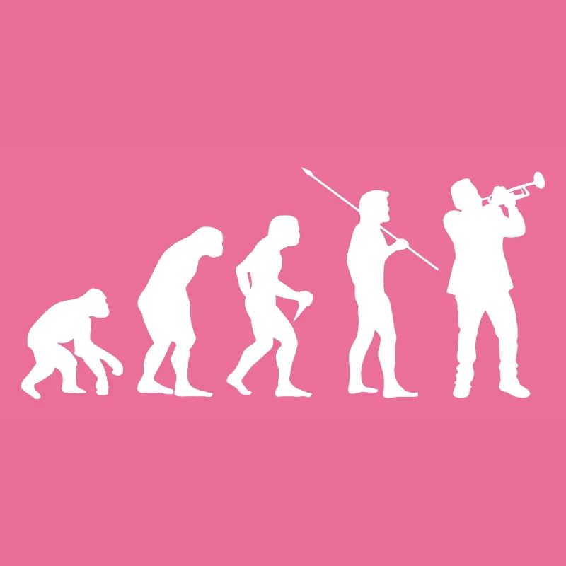 Trompetenspieler Evolution Bläser der Trompete