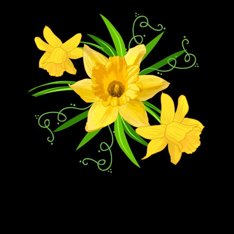 Fleurs de jonquille jaune Fleurs de Pâques printemps