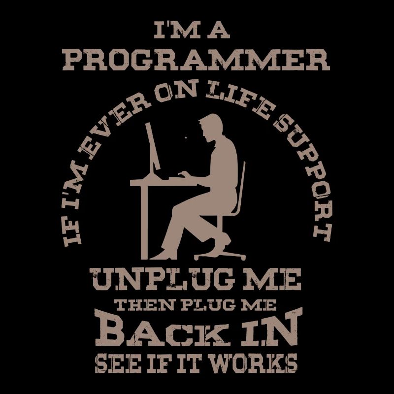 Ich bin ein Programmierer - Lustiges Computerprogr