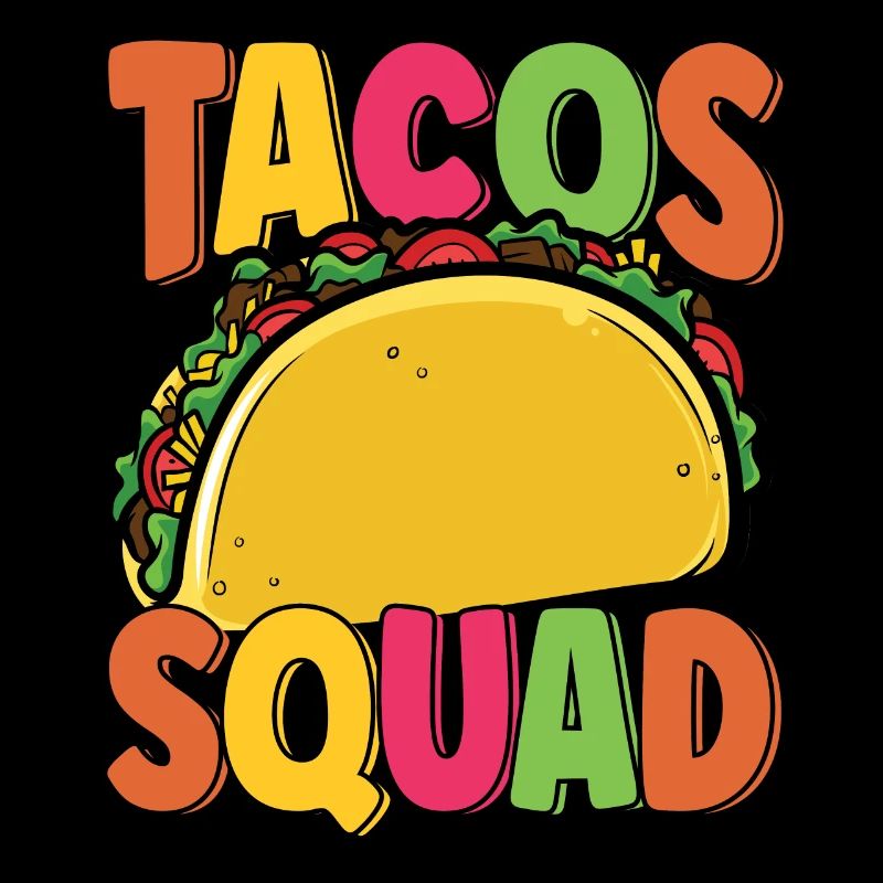 Festive Taco Squad Taco Day Matching Cinco De