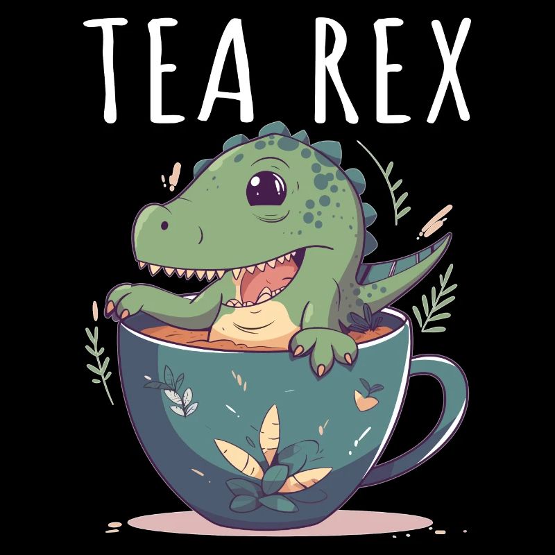 Tea Rex Süßer Dino in Teetasse