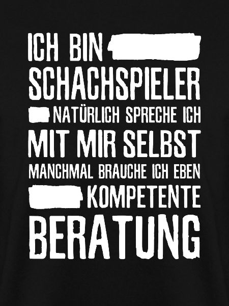 Schachspieler Schach Spruch Schachspiel