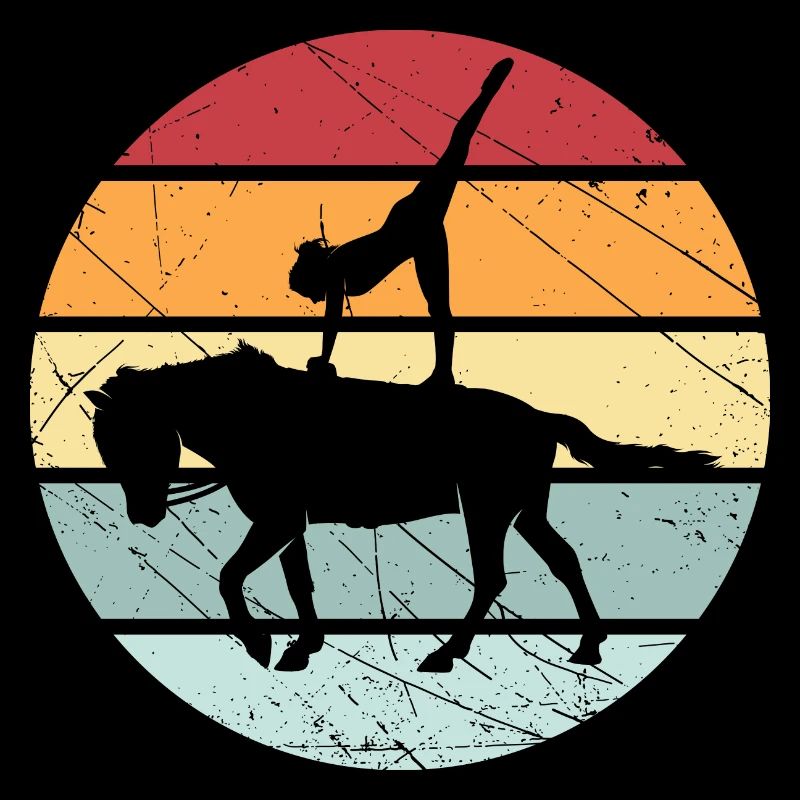Vaulting retro riding horse gift Volti
