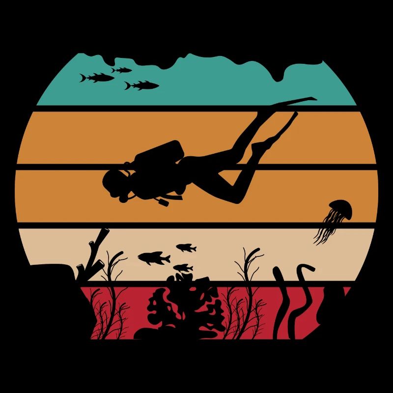 Ocean Diving Retro Divers