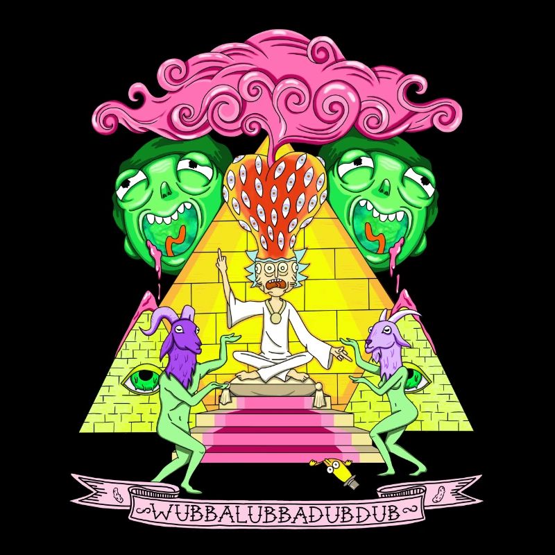 Rick And Morty Pyramide Wubba Lubba Dub Dub