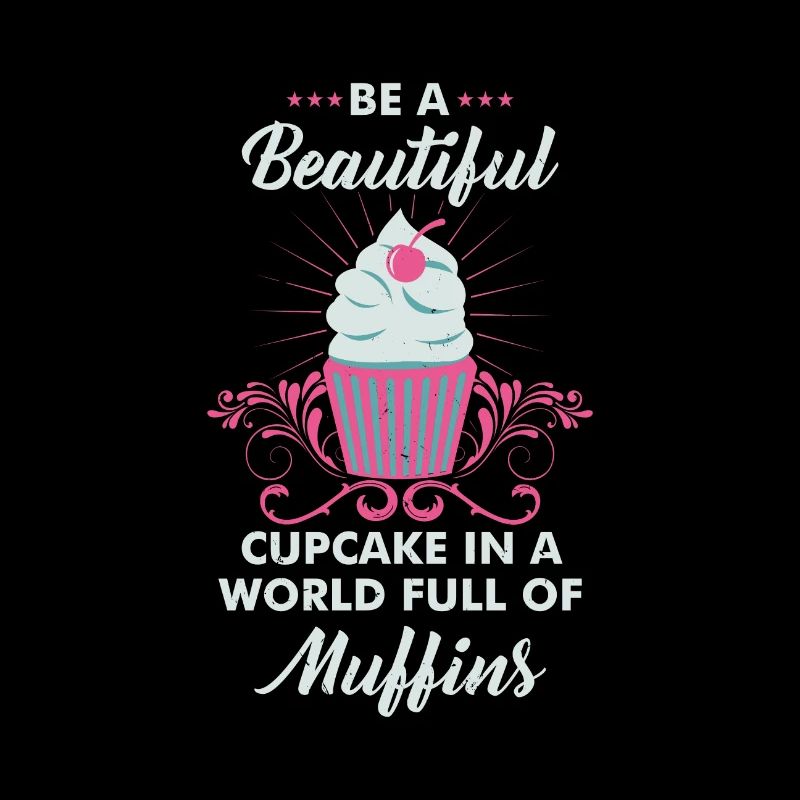 Cupcake Muffin Bäcker Backen Motivation Geschenk