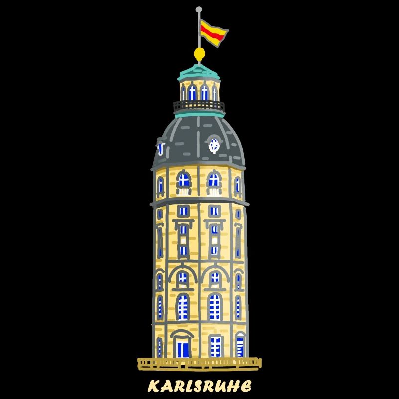 Karlsruhe, historischer Schlossturm