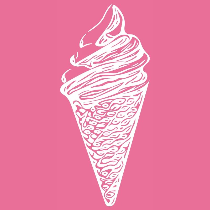 Cooles Softeis in Waffel