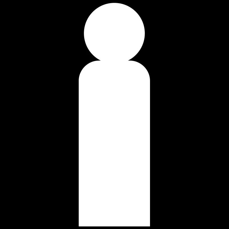 Silhouette d’homme minimaliste