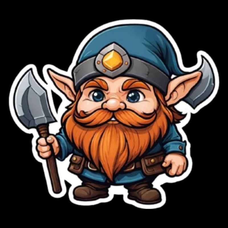Dwarf with weapon