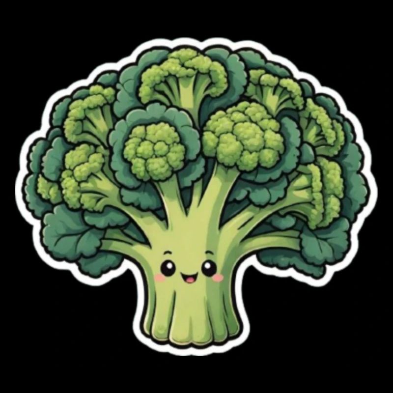 Visage de brocoli