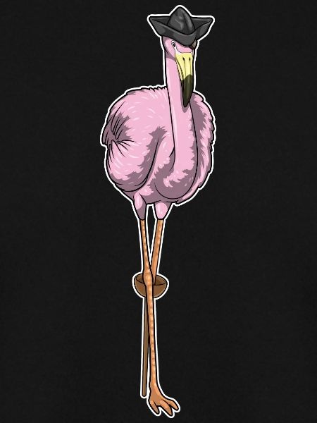 Flamingo Pirat Holzbein