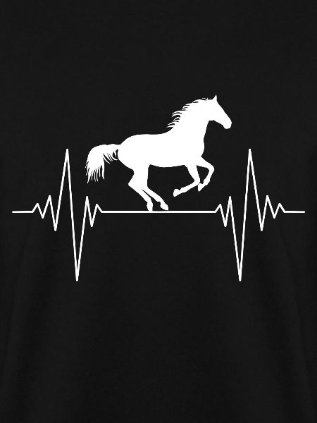 Herzschlagpferd Silhouette