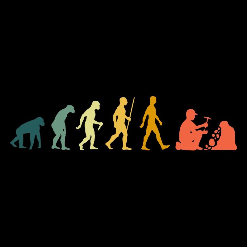 Geologist evolution geology retro geologists
