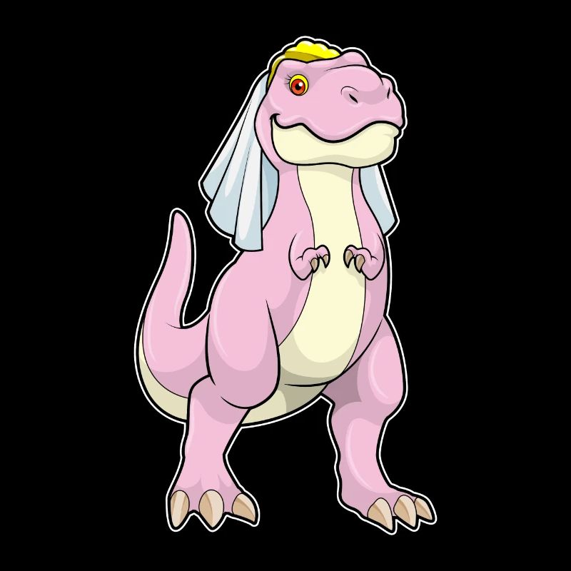 Dinosaurier Braut Schleier Hochzeit