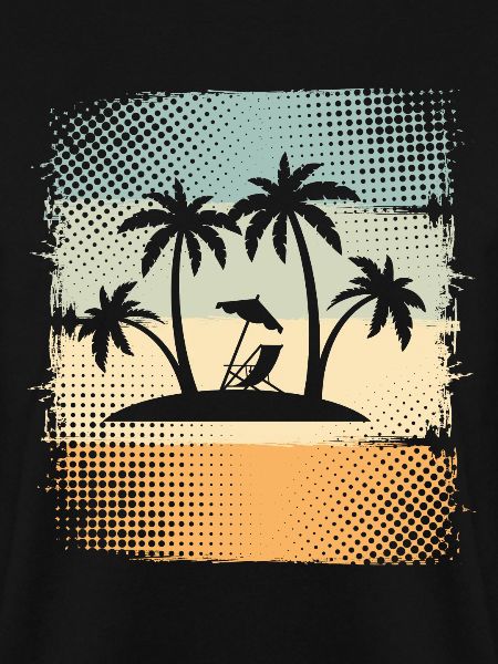 Kleine Insel Mit Palmen