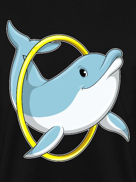 Dolphin with ring