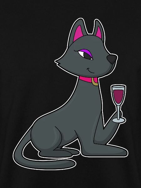 Cat Red Wine