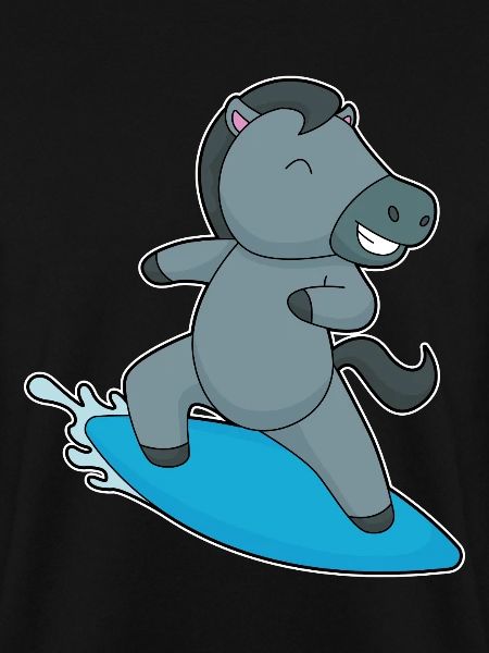 Pferd Surfen Surfbrett Sommer