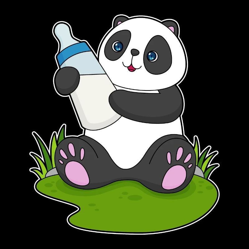 Bouteille de lait Panda