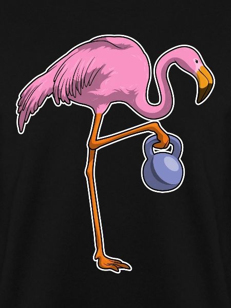 Flamingo Bodybuilder Dumbbell Bodybuilding