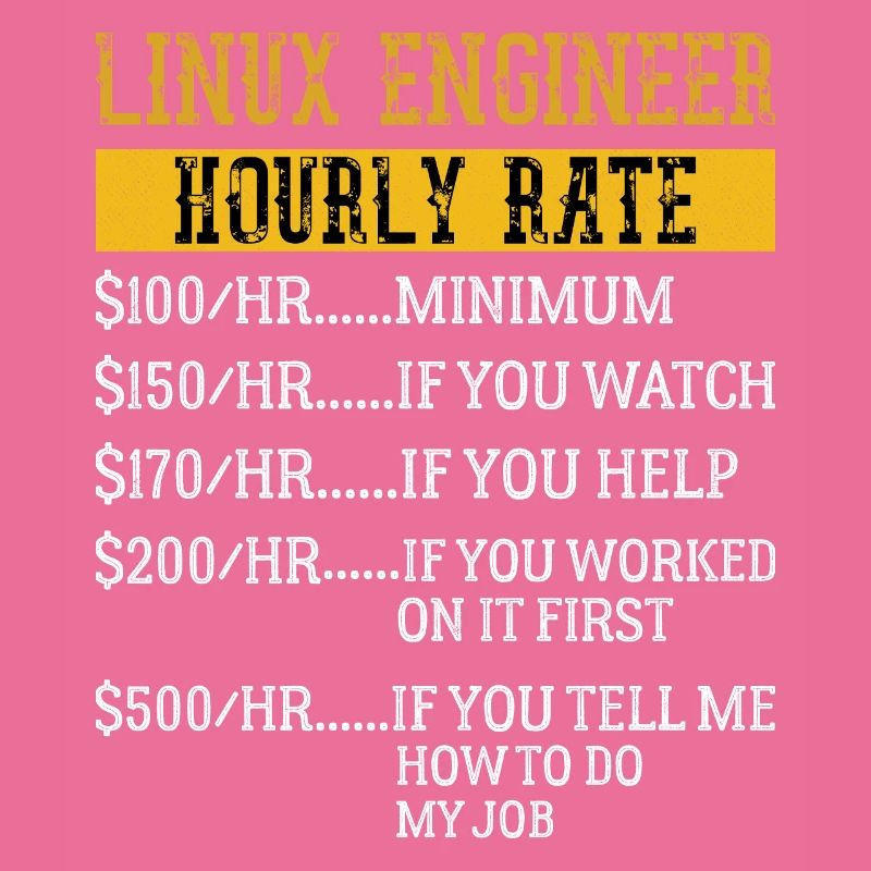 Linux Engineer Hourly Rate Mechanic Labor rate