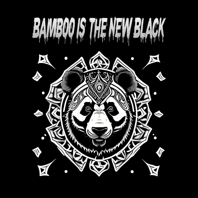 Bambus ist das neue Schwarz Tribal Design