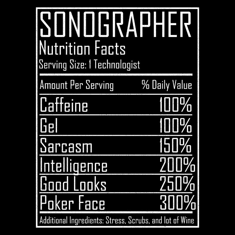 Ultrasound Tech Sonographer Radiology Nutrition