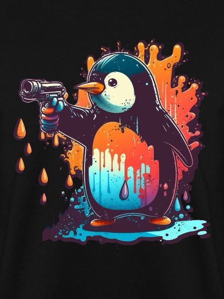 Penguin with pulled kolt