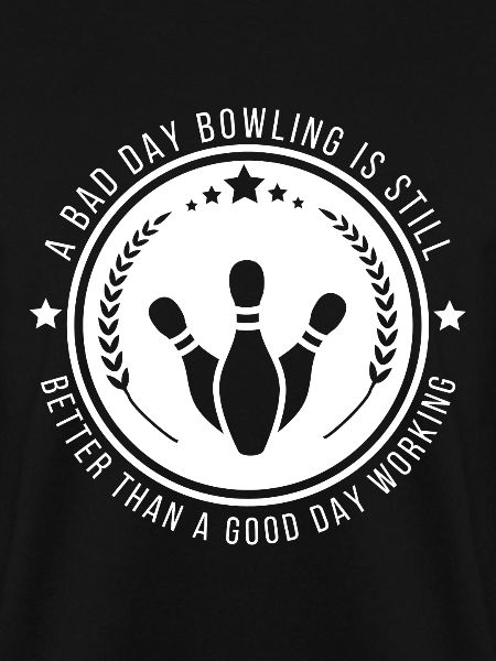 Lustiges Bowling-Arbeitszitat