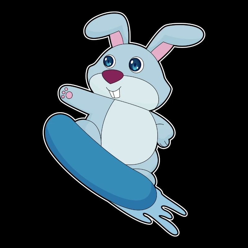 Rabbit Snowboarder Snowboard