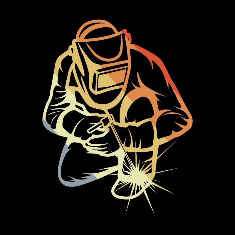 Vintage Welder Drawing