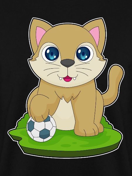 Katze Fußballspieler Fußball