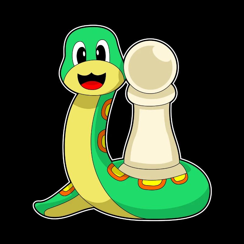 Schachfigur Bauer Schlange Schach