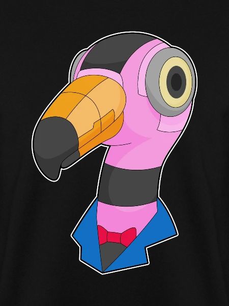 Robot flamant rose