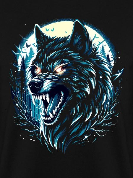 Mystischer Wolf - Vollmondnacht