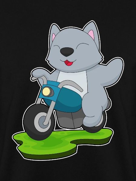Katze Motorrad