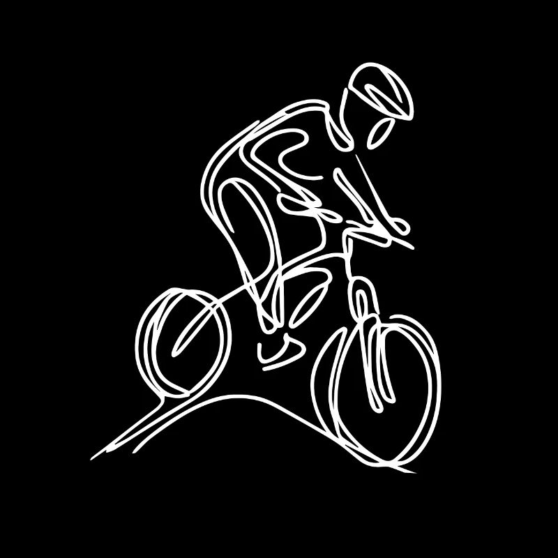 Mountainbiker Skizze
