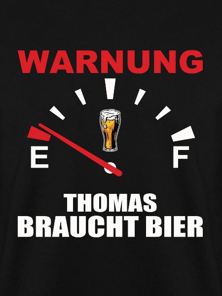 Humorvolles Bierwarnungs-Design
