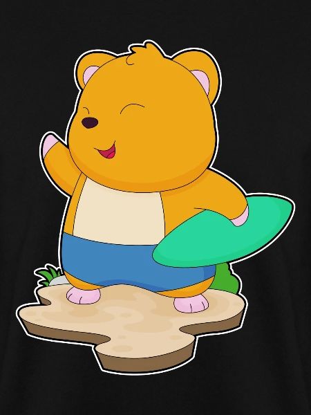 Hamster Surfing Surfboard Summer