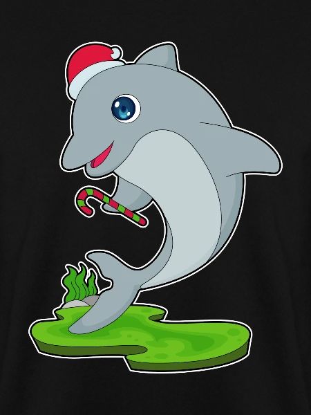 Delfin Weihnachten Zuckerstange