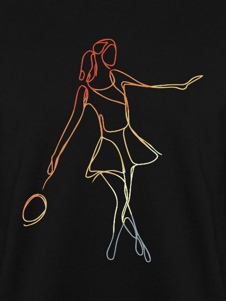 Badminton Player Sketch