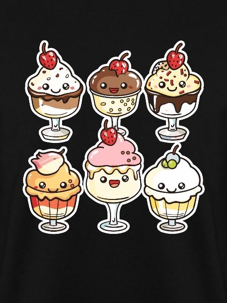 Eiscreme Karikatur