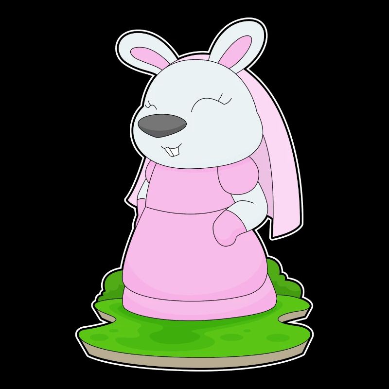 Lapin Voile de mariée Mariage