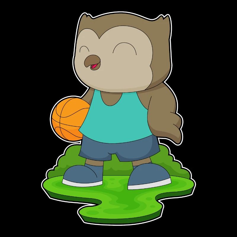 hibou basketteur basketteur basket-ball